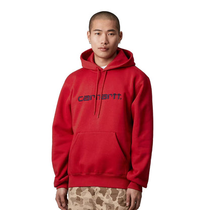 Carhartt WIP Hooded Carhartt Sweat Cherry/Space  - I0305472QLXX