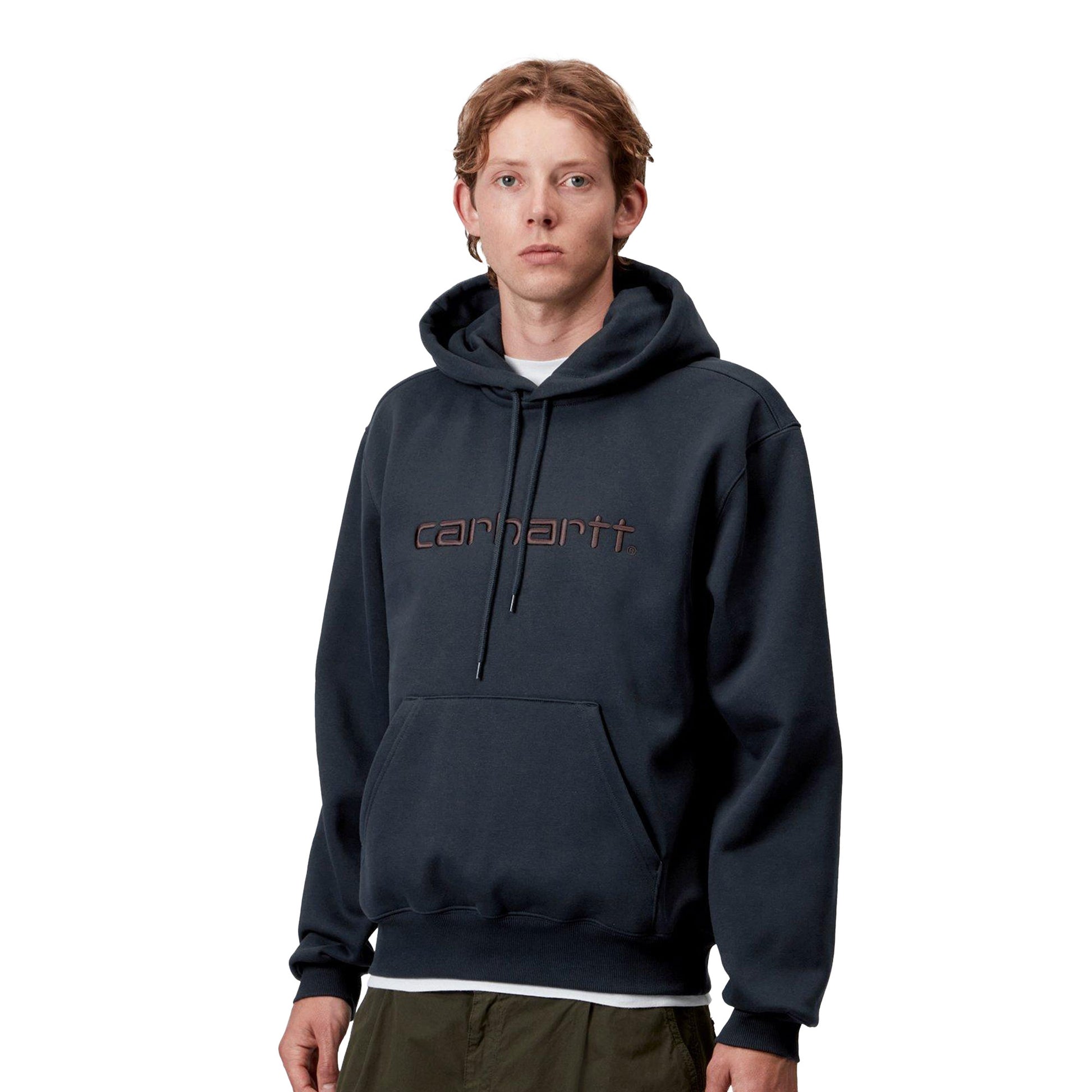 Carhartt WIP Hooded Carhartt Sweat Deep Night/Palisander  - I03054738CXX