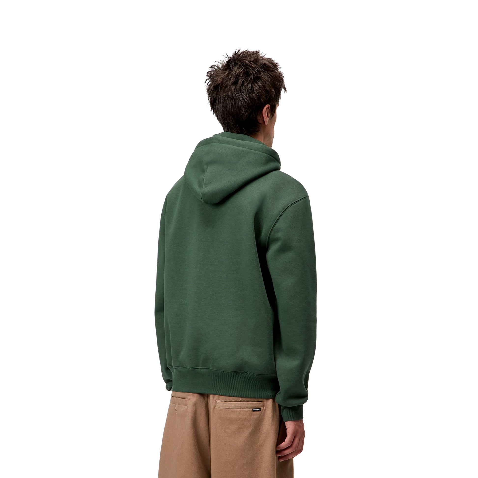 Carhartt WIP Hooded Carhartt Sweat Sycamore Tree/Phlox  - I03054738EXX