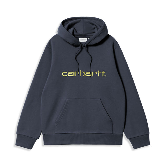 Carhartt WIP Hooded Carhartt Sweat Deep Night/Gentle Green  - I0305473PLXX