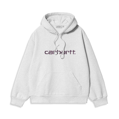 Carhartt WIP Hooded Carhartt Sweat Ash Heather/Cozy Purple  - I0305473PNXX