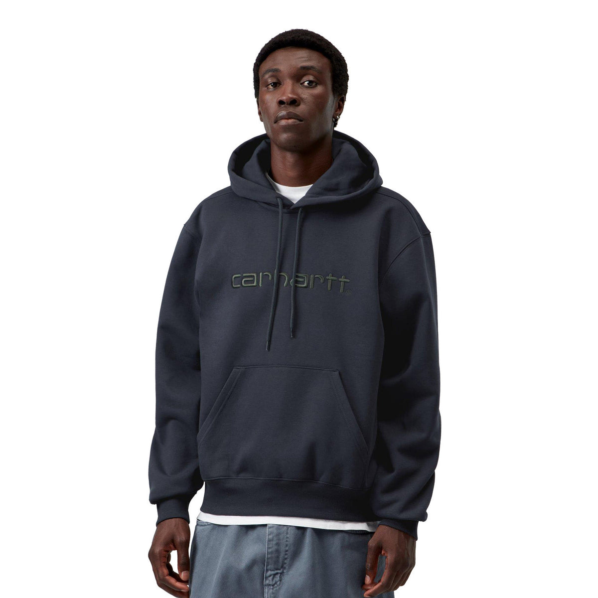 Carhartt WIP Hooded Carhartt Sweat Dark Navy/Dark Scarab  - I0305473Z0XX