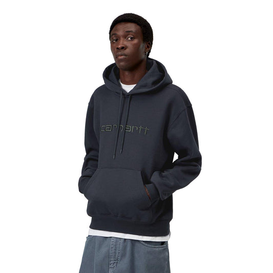 Carhartt WIP Hooded Carhartt Sweat Dark Navy/Dark Scarab  - I0305473Z0XX