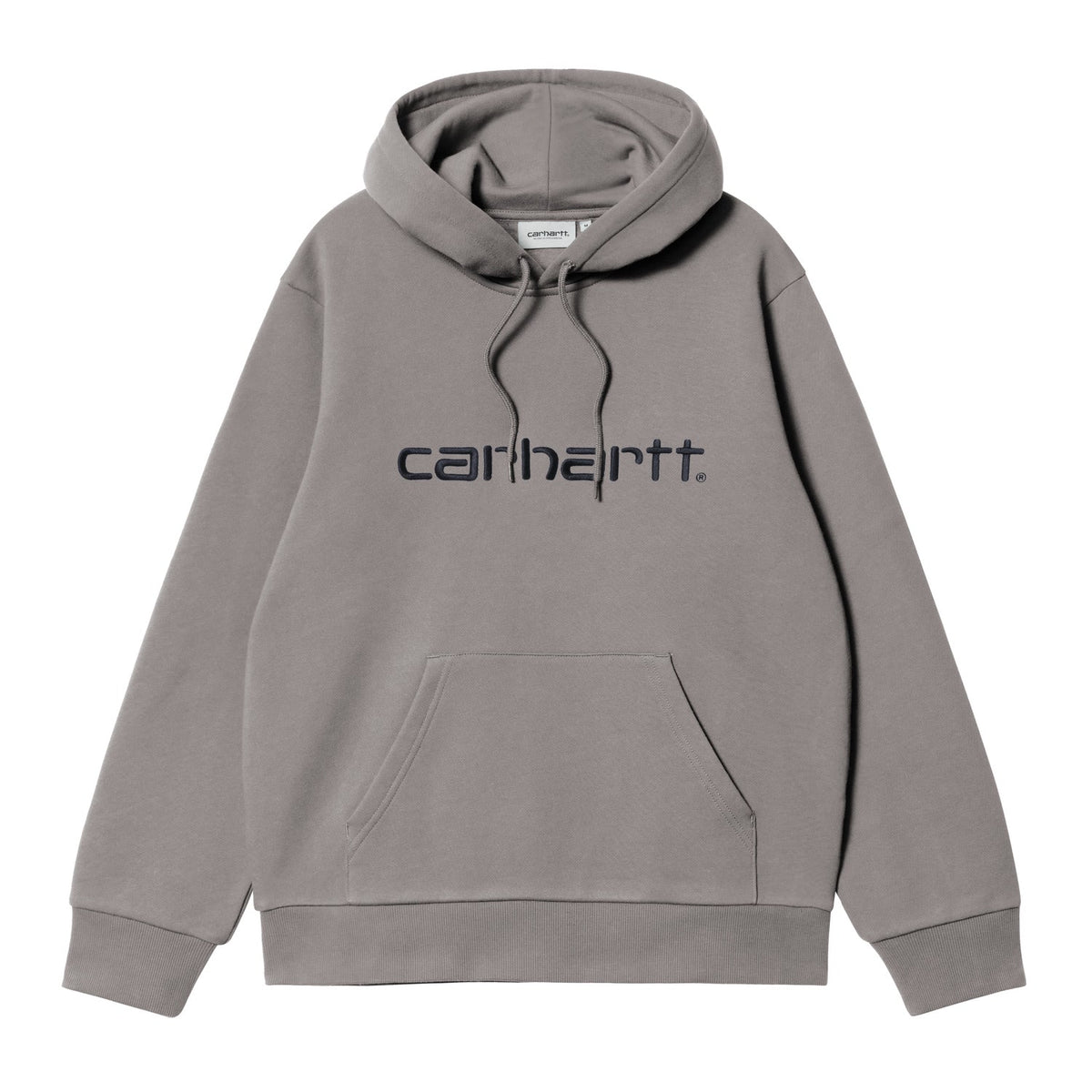 Carhartt WIP Hooded Carhartt Sweat Shady Grey/Dark Navy  - I0305473Z4XX