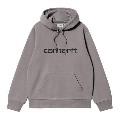 Carhartt WIP Hooded Carhartt Sweat Shady Grey/Dark Navy  - I0305473Z4XX