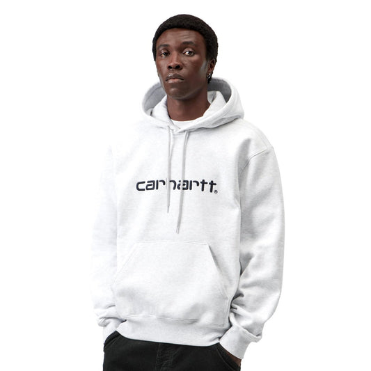 Carhartt WIP Hooded Carhartt Sweat Ash Heather/Graphite  - I0305473Z5XX
