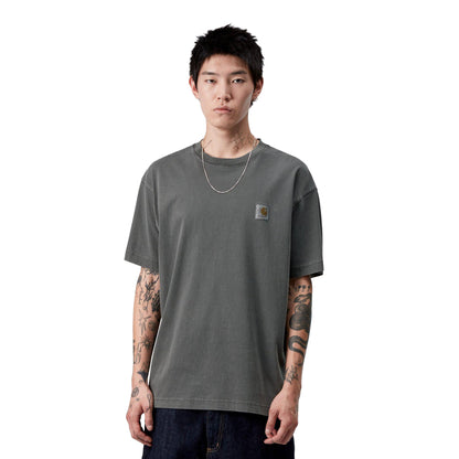 Carhartt WIP S/S Vista T-Shirt Black garment dyed  - I03078089GD
