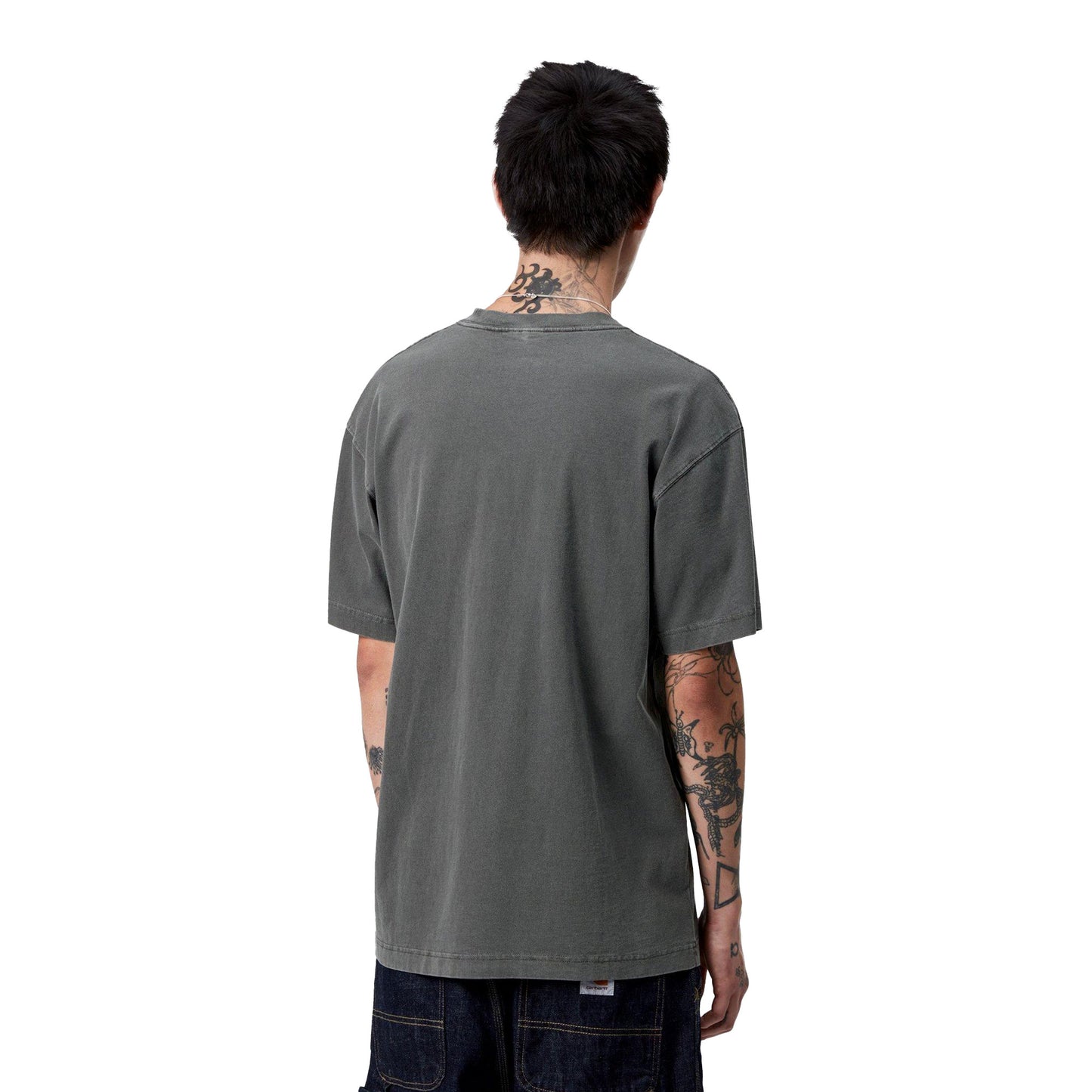 Carhartt WIP S/S Vista T-Shirt Black garment dyed  - I03078089GD