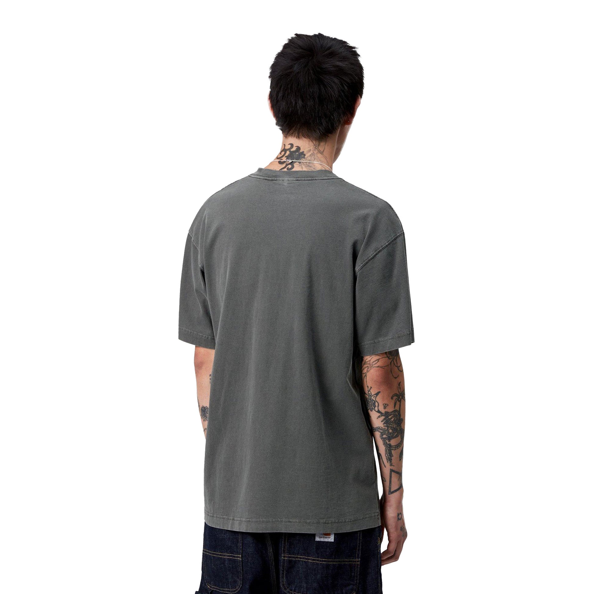 Carhartt WIP S/S Vista T-Shirt Black garment dyed  - I03078089GD