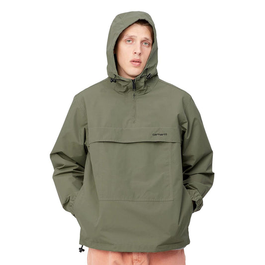 Carhartt Windbreaker Pullover Seaweed/Black  - I0308200Z3XX