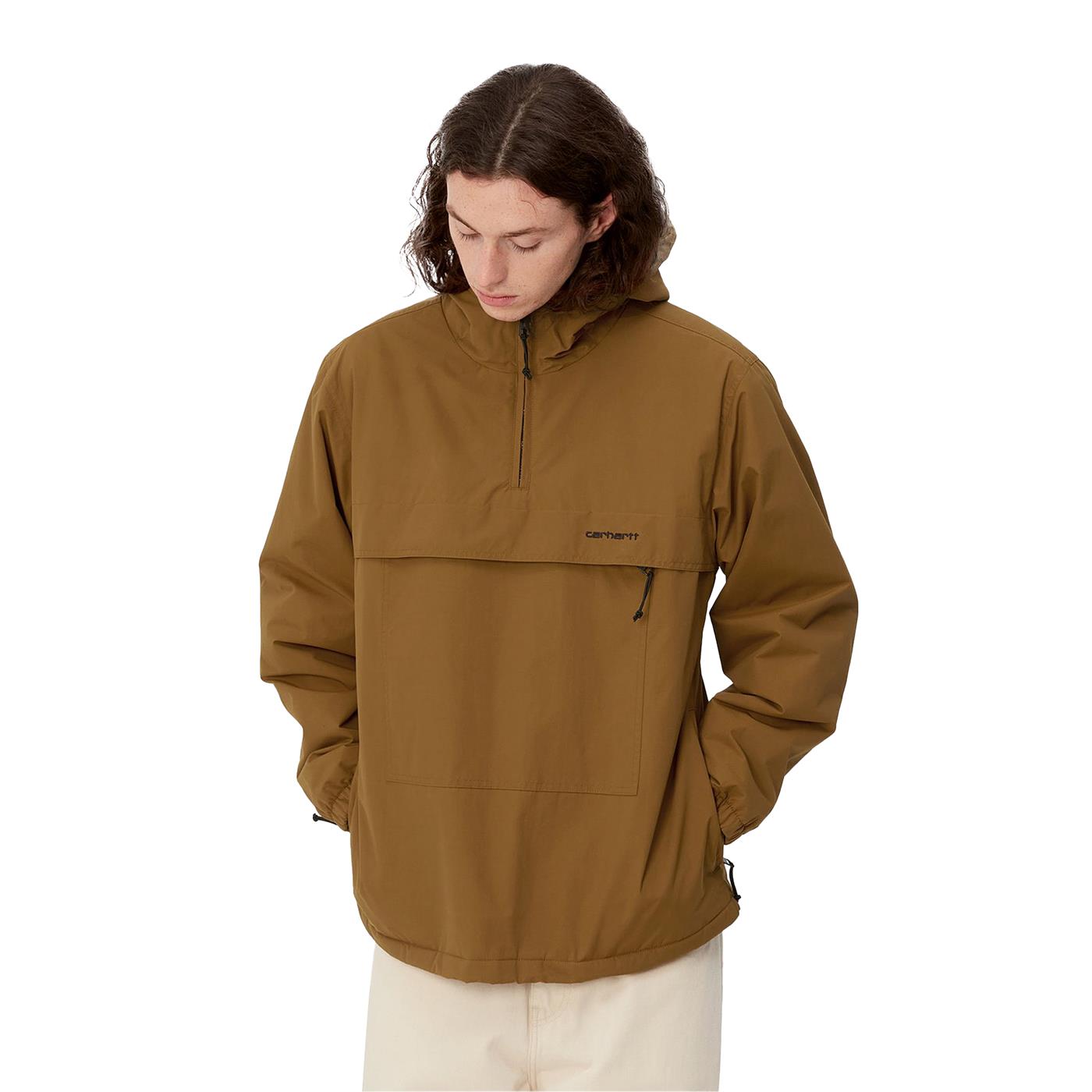 Carhartt WIP Windbreaker Pullover Deep Hamilton Brown/Black  - I0308201QBXX