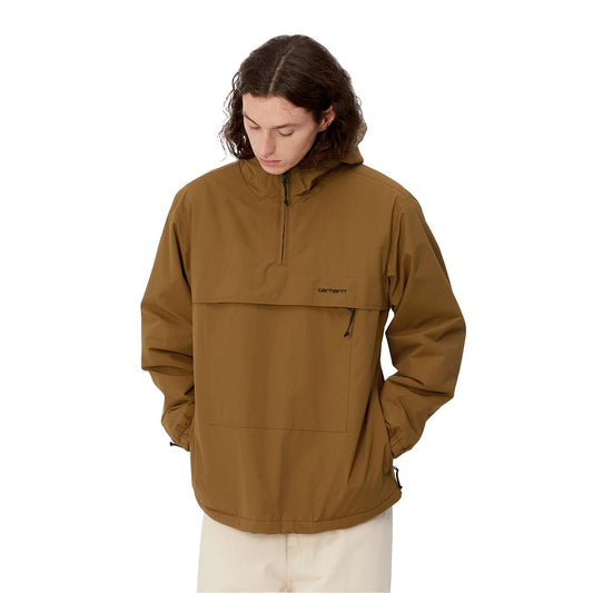 Carhartt WIP Windbreaker Pullover Deep Hamilton Brown/Black  - I0308201QBXX