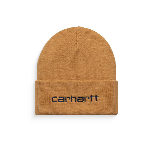 Carhartt Script Beanie Ochre/Dark Navy  - I03088410EXX