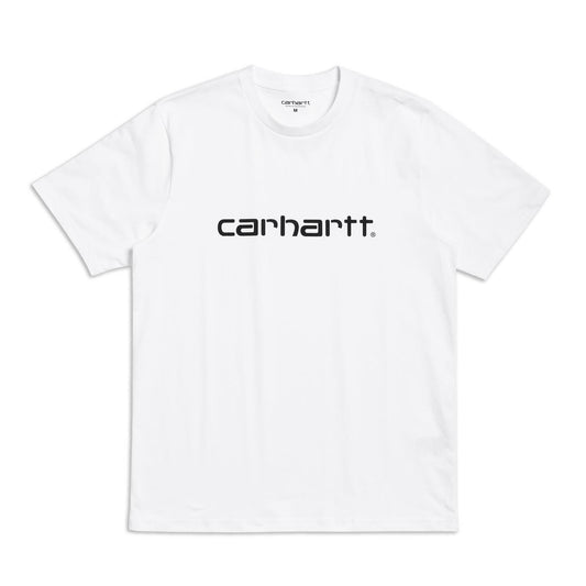 Carhartt S/S Script T-Shirt White/Black  - I03104700AXX