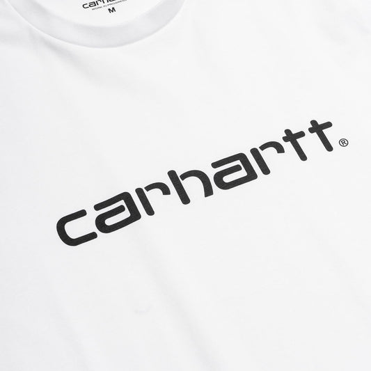 Carhartt S/S Script T-Shirt White/Black  - I03104700AXX
