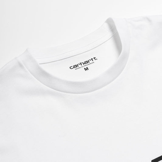 Carhartt S/S Script T-Shirt White/Black  - I03104700AXX