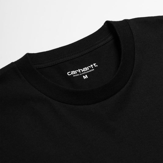 Carhartt S/S Script T-Shirt Black/White  - I0310470D2XX