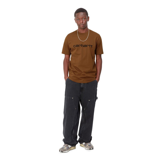 Carhartt WIP S/S Script T-Shirt Deep Hamilton Brown/Black  - I0310471QBXX