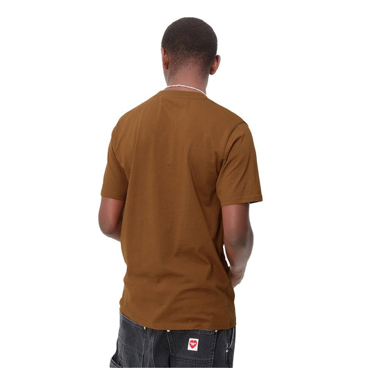 Carhartt WIP S/S Script T-Shirt Deep Hamilton Brown/Black  - I0310471QBXX