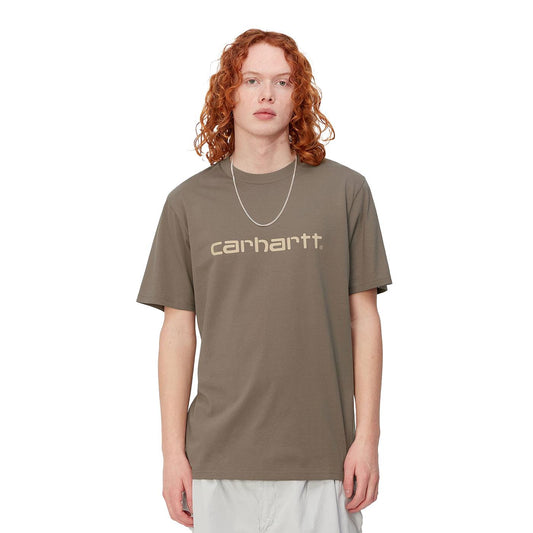 Carhartt WIP S/S Script T-Shirt Branch/Rattan  - I03104724EXX