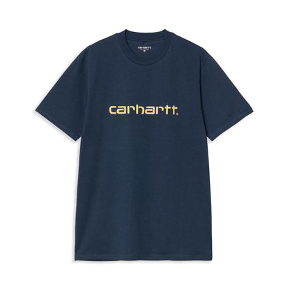 Carhartt WIP S/S Script T-Shirt Ink/Air Yellow  - I0310472QFXX