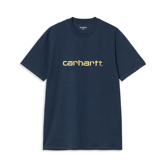 Carhartt WIP S/S Script T-Shirt Ink/Air Yellow  - I0310472QFXX