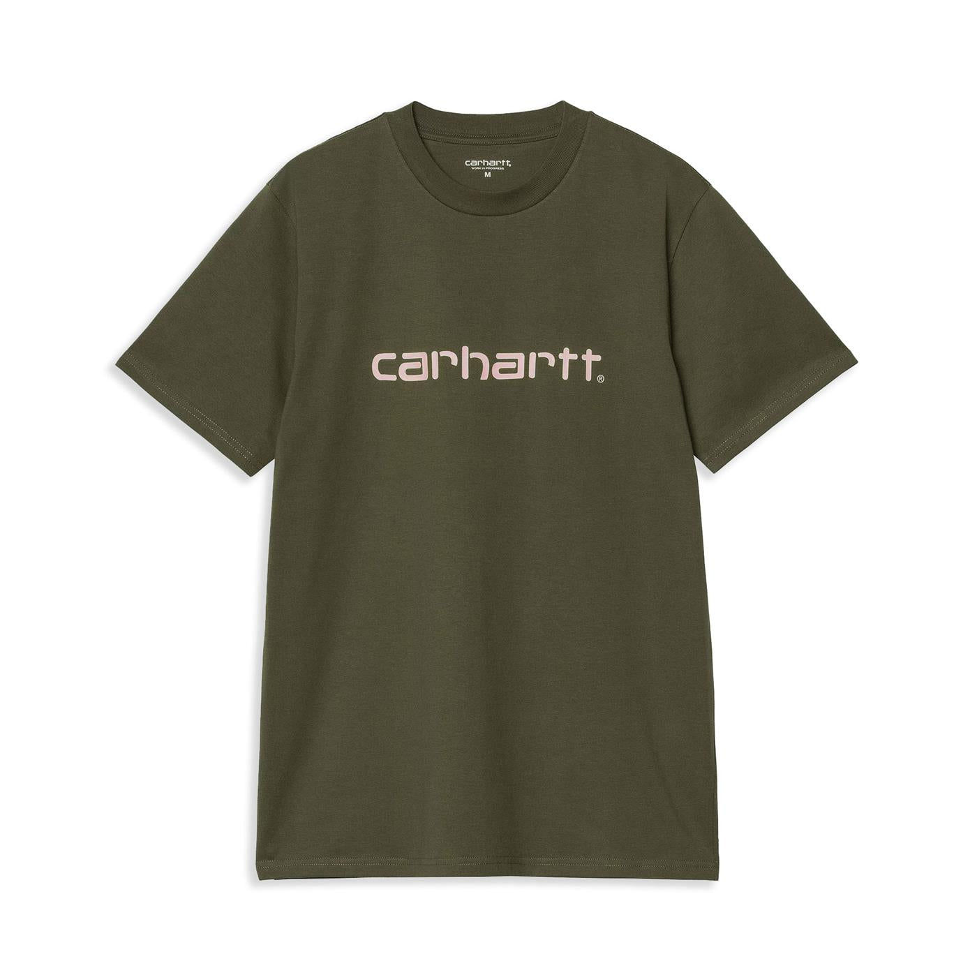 Carhartt WIP S/S Script T-Shirt Turtle/Air Pink  - I0310472QHXX