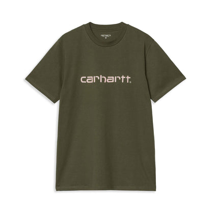 Carhartt WIP S/S Script T-Shirt Turtle/Air Pink  - I0310472QHXX