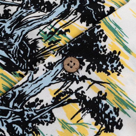 Carhartt WIP S/S Bayou Shirt Bayou Print/Blue Dawn  - I0314641HIXX