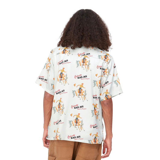 Carhartt WIP S/S Black Jack Shirt Wax  - I0316591L1XX