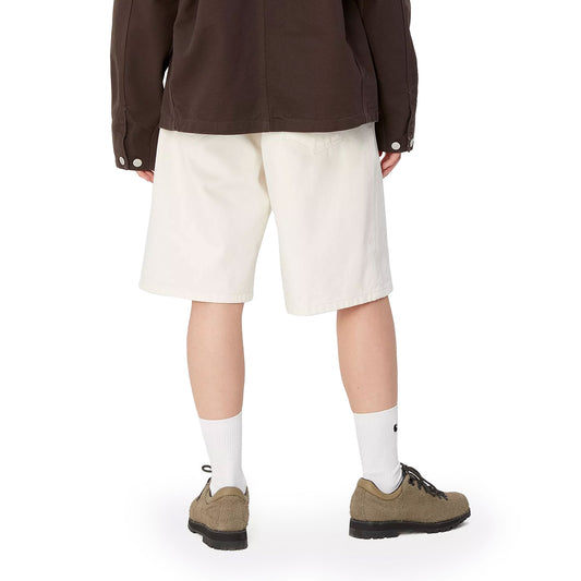 Carhartt WIP W Brandon Short White rinsed  - I0319190202