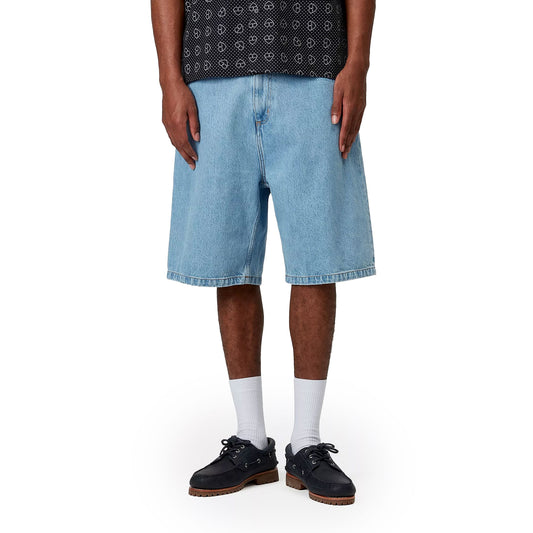 Carhartt WIP Brandon Short Blue stone bleached  - I0319210112