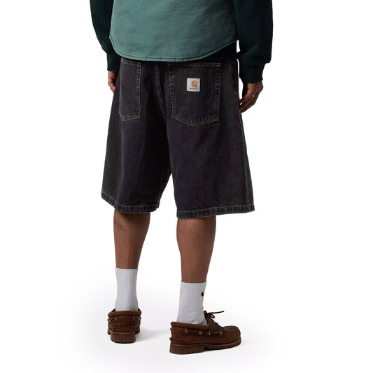 Carhartt WIP Brandon Short Black stone washed  - I0319218906