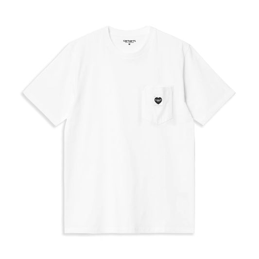 Carhartt WIP S/S Pocket Heart T-Shirt White/Black  - I03212800AXX