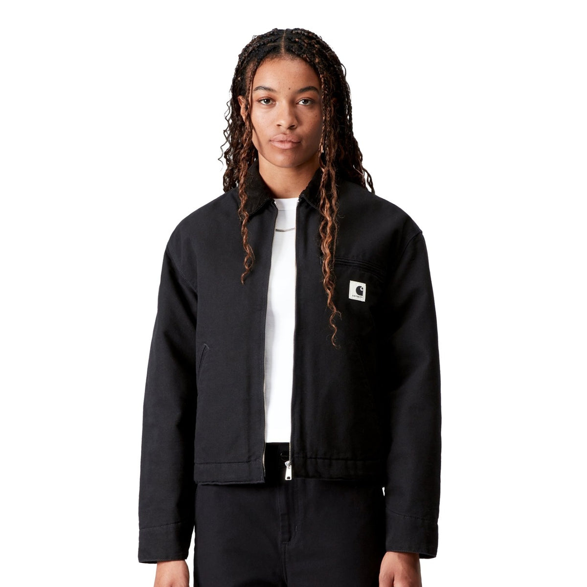 Carhartt WIP W OG Detroit Jacket Black/Black rinsed  - I03223600E02