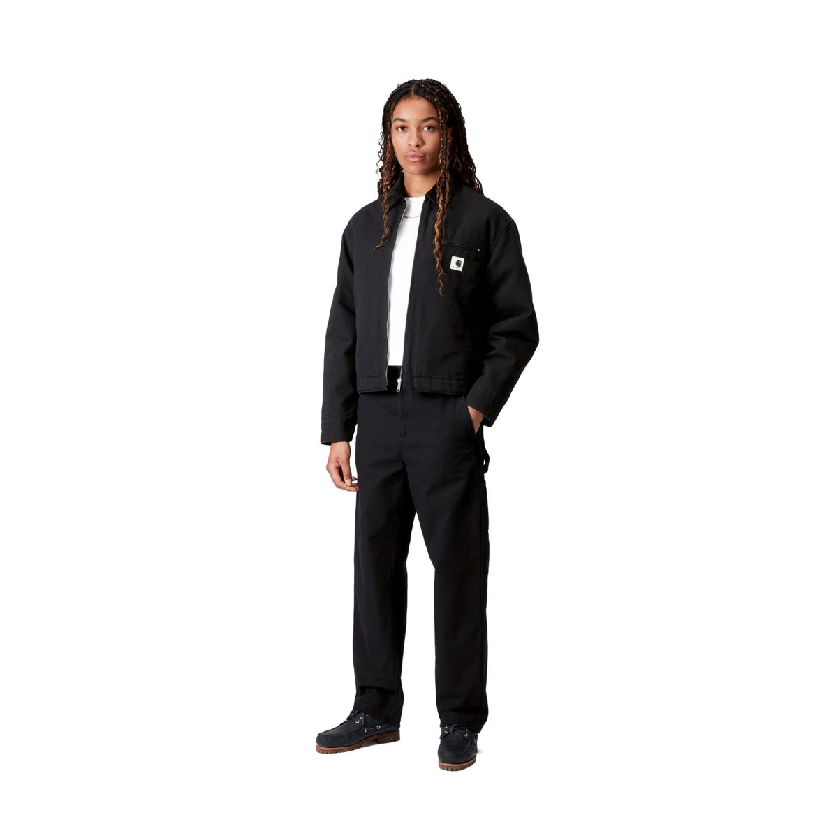 Carhartt WIP W OG Detroit Jacket Black/Black rinsed  - I03223600E02