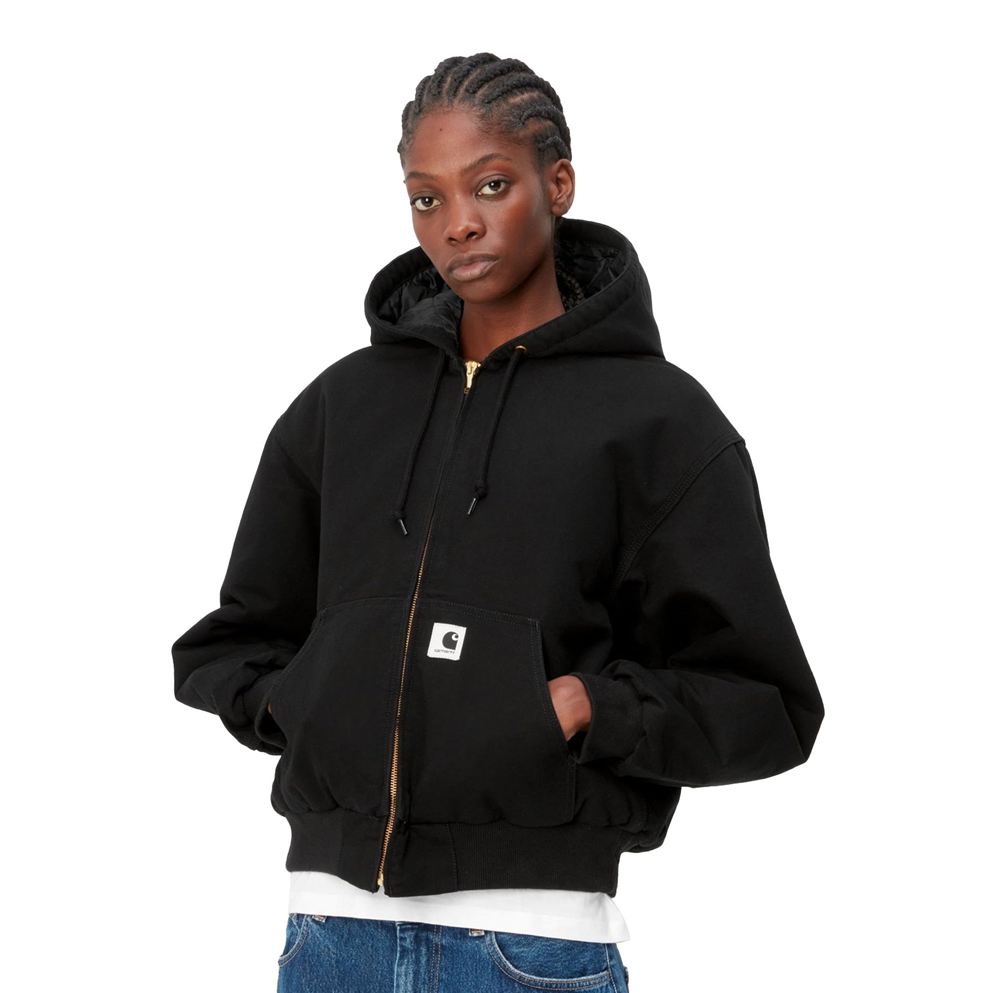 Carhartt WIP W OG Active Jacket Black rinsed  - I0322388902