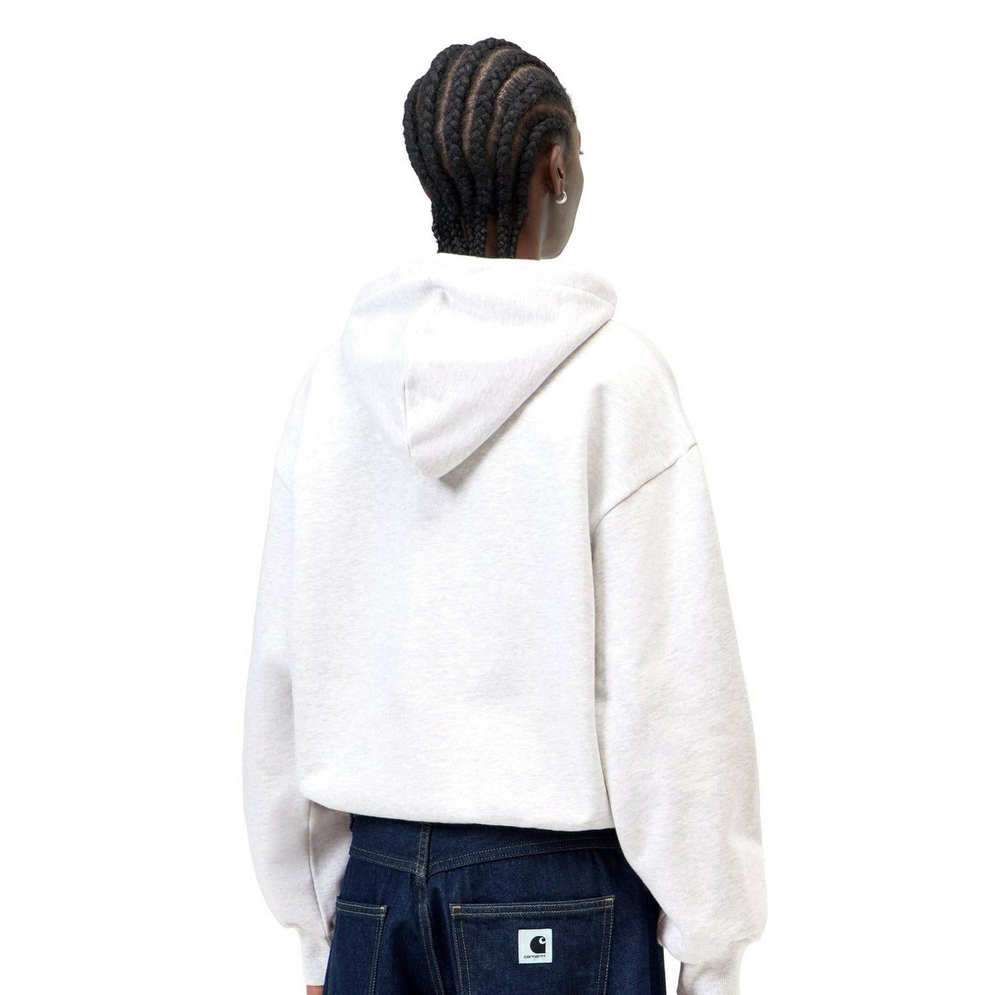 Carhartt WIP W Hooded Casey Sweatshirt Ash Heather/Silver  - I0326441DQXX