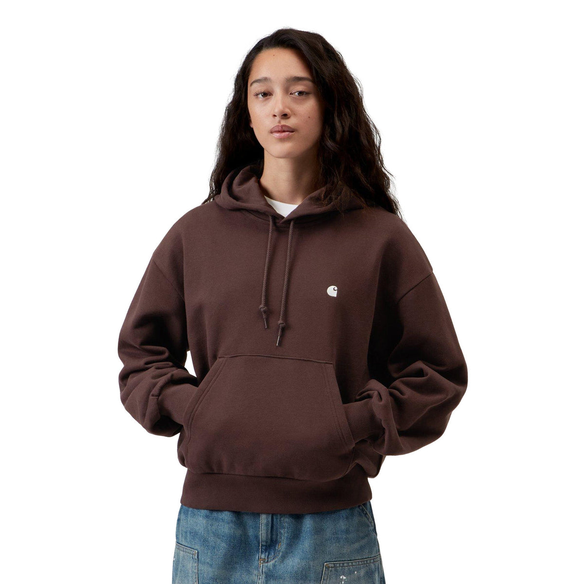 Carhartt WIP W Hooded Casey Sweatshirt Palisander/Silver  - I0326443BXXX