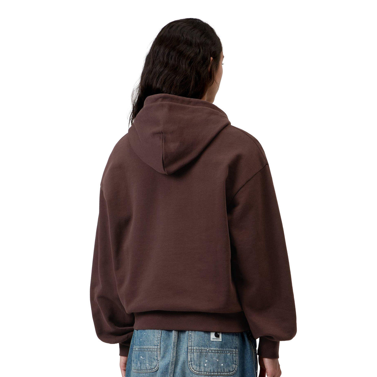 Carhartt WIP W Hooded Casey Sweatshirt Palisander/Silver  - I0326443BXXX