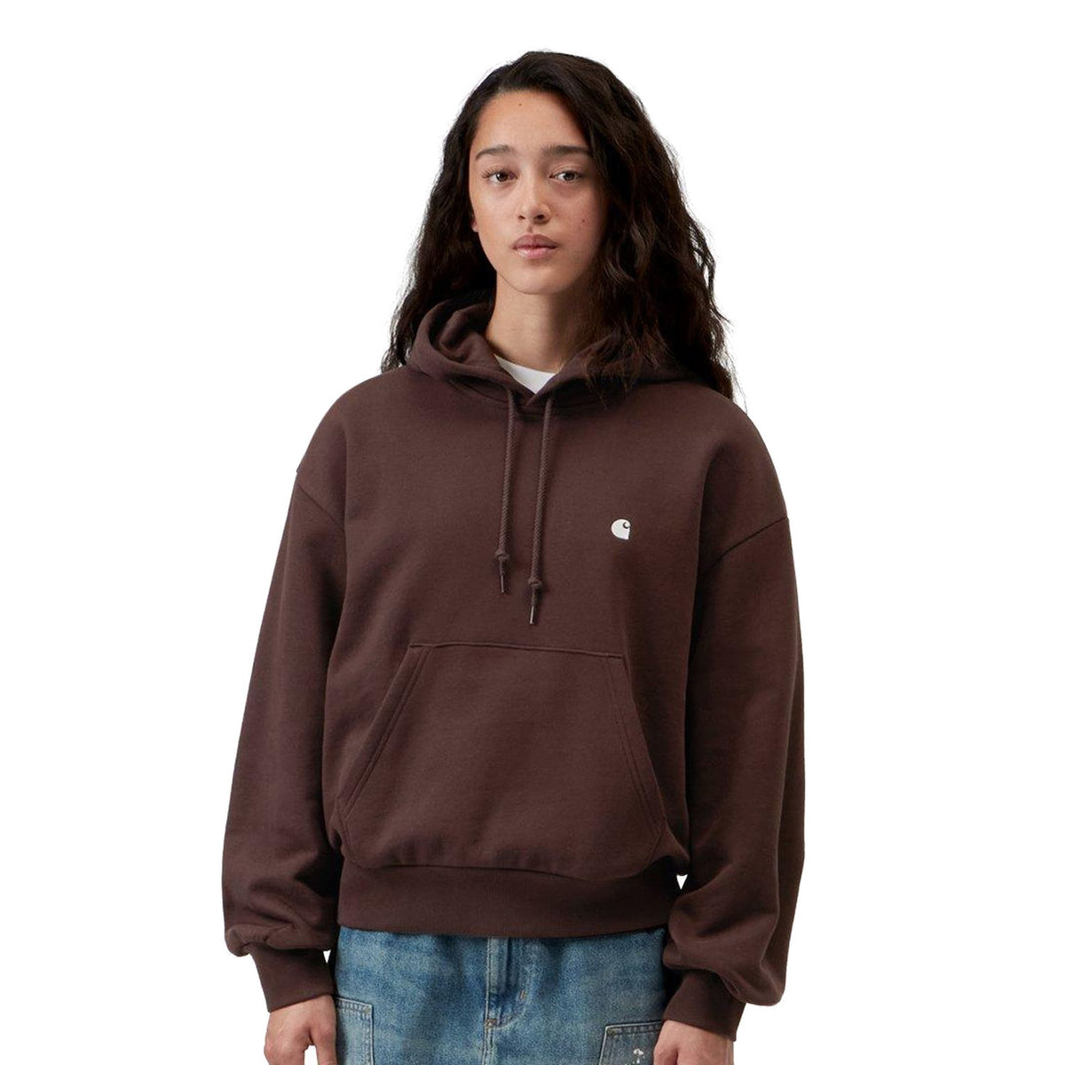 Carhartt WIP W Hooded Casey Sweatshirt Palisander/Silver  - I0326443BXXX