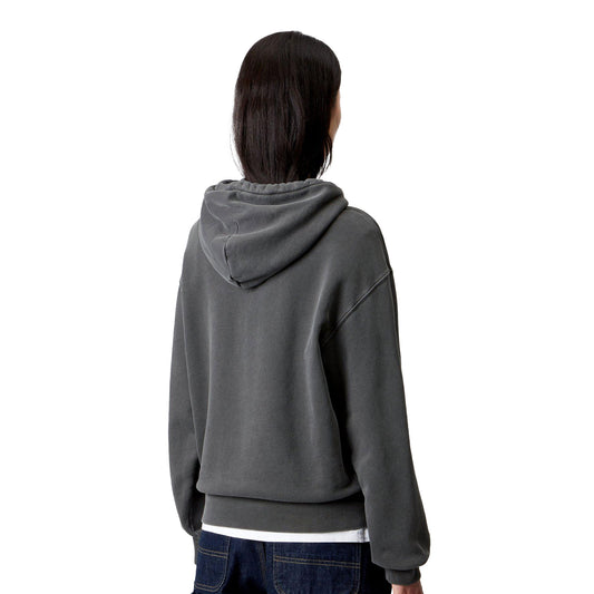 Carhartt WIP W Hooded Nelson Sweat Black garment dyed  - I03274189GD
