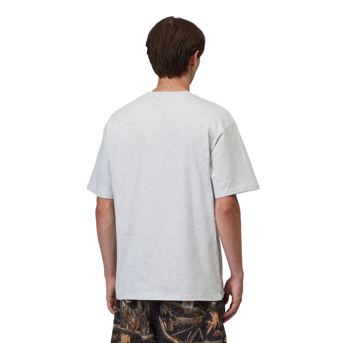 Carhartt WIP S/S Madison T-Shirt Ash Heather/Black  - I03300000OXX