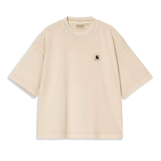 Carhartt WIP W S/S Nelson T-Shirt Fleur De Sel garment dyed  - I0330512LPGD