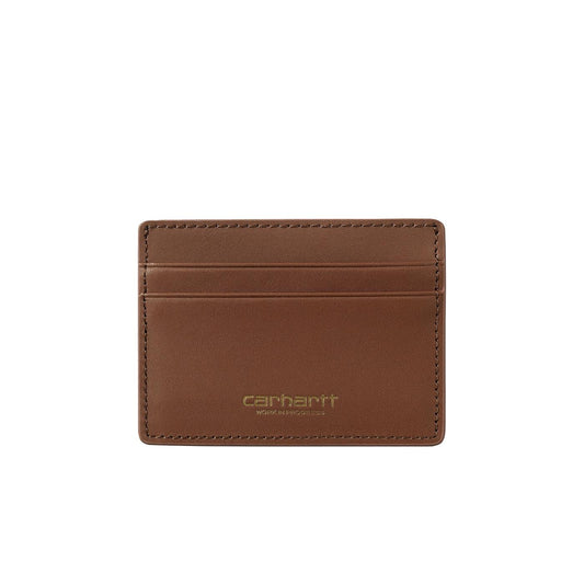 Carhartt WIP Vegas Cardholder Cognac/Gold  - I03310920IXX