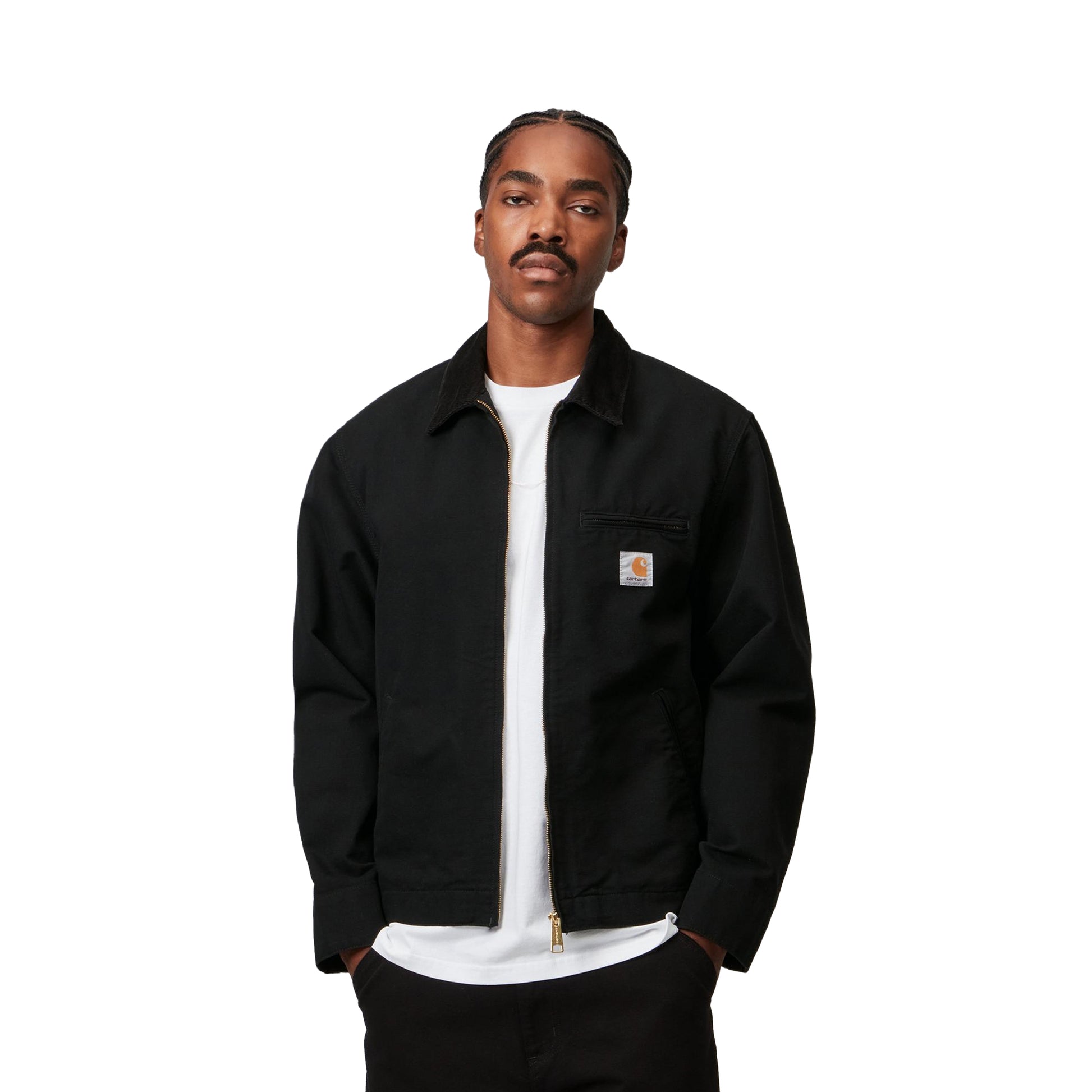Carhartt WIP Detroit Jacket Black/Black rinsed  - I03311200E02