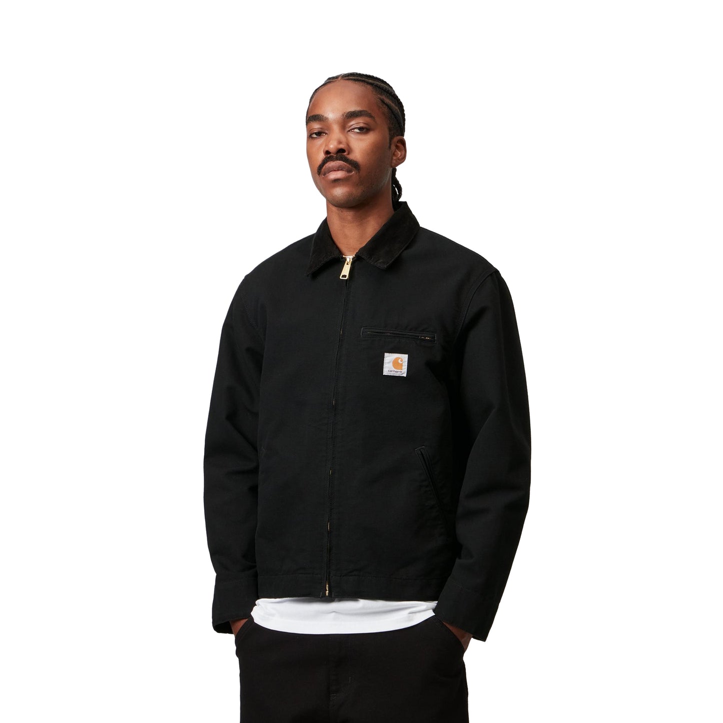 Carhartt WIP Detroit Jacket Black/Black rinsed  - I03311200E02