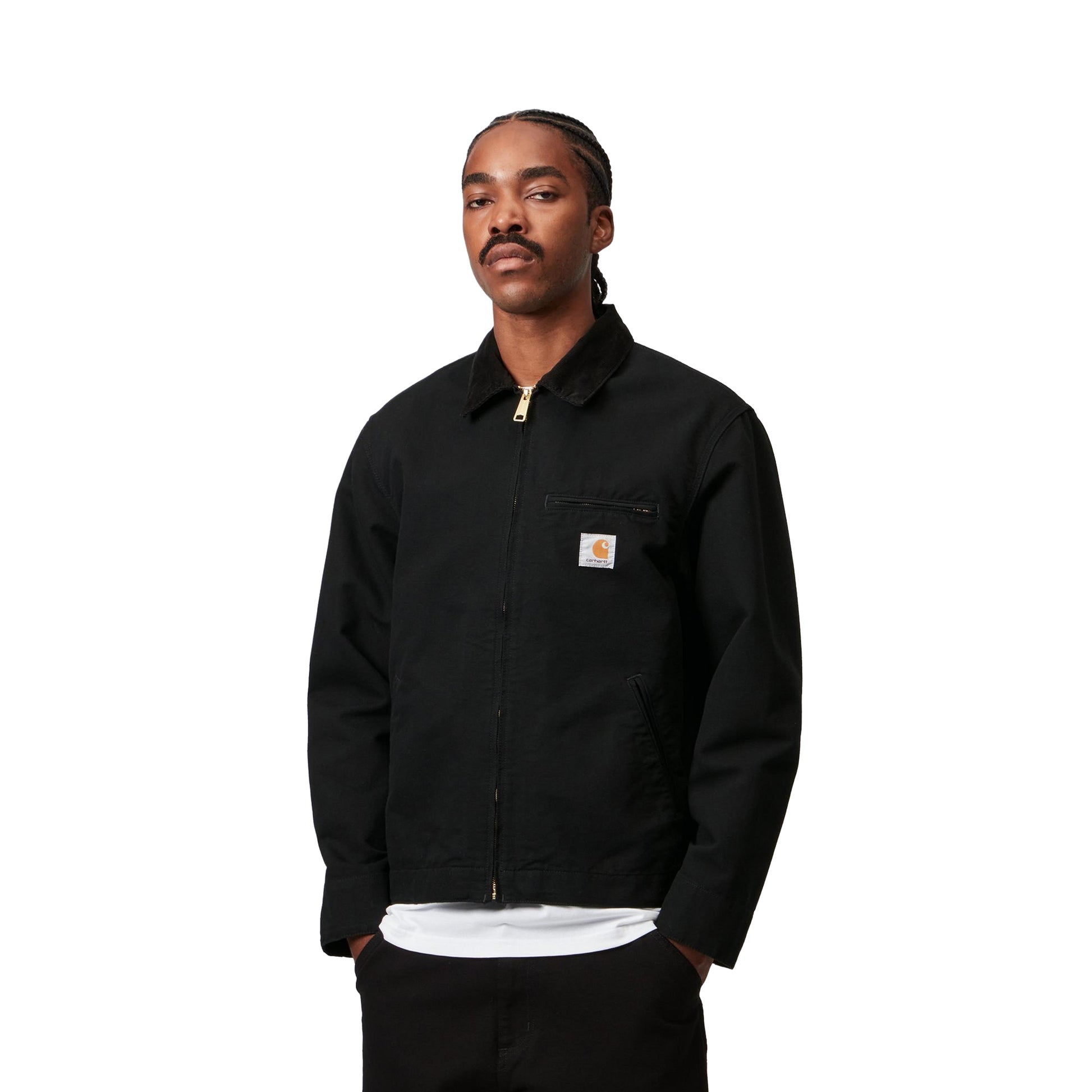 Carhartt WIP Detroit Jacket Black/Black rinsed  - I03311200E02