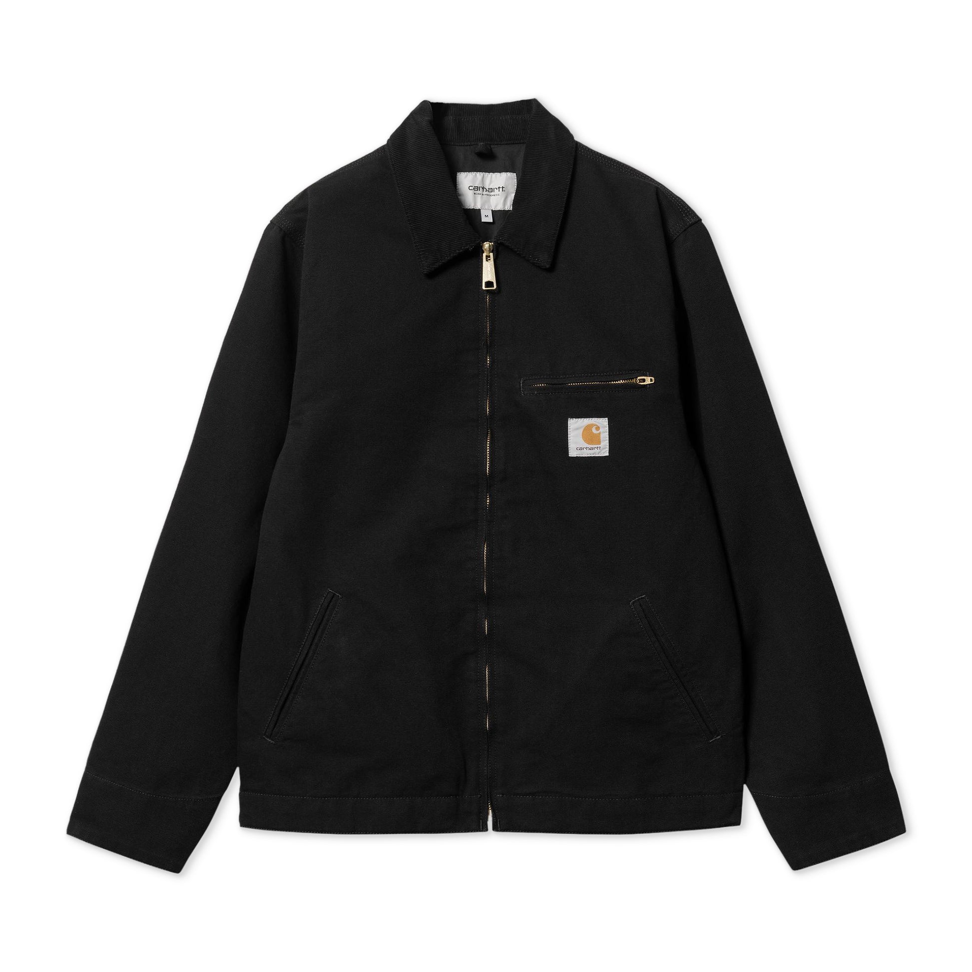 Carhartt WIP Detroit Jacket Black/Black rinsed  - I03311200E02