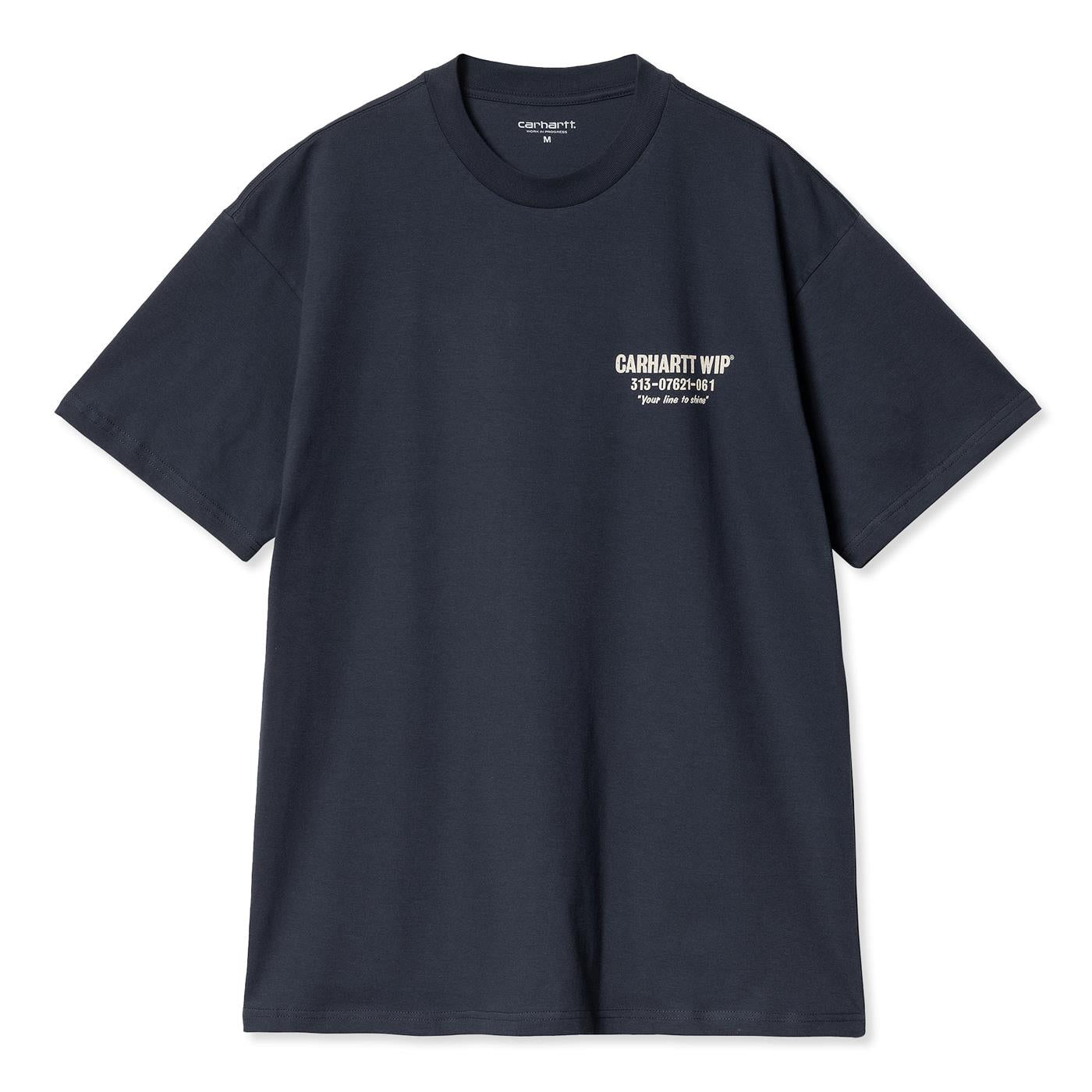 Carhartt WIP S/S Less Troubles T-Shirt Blue/Wax  - I03318728JXX